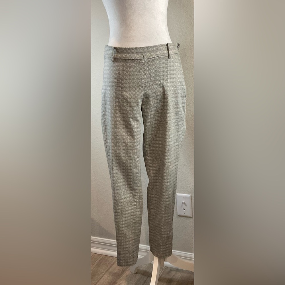 H&M Women's Gray Patterned Ankle Pants